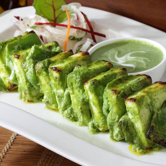 green paneer tikka recipe