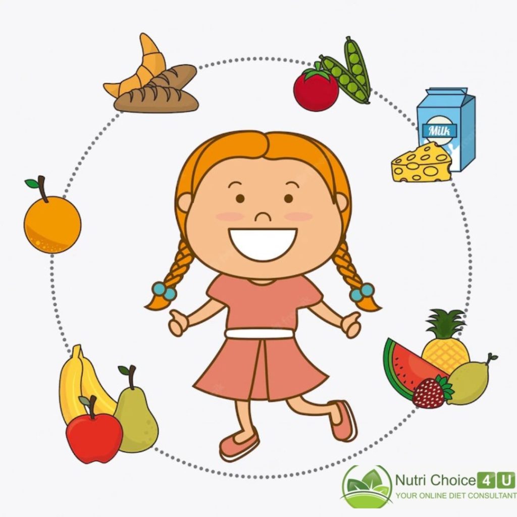 Let your kids be surrounded by healthy food. So whatever choices they make for themselves will be healthy.